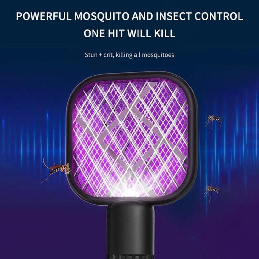 Electric Mini USB Mosquito Killer Racquet Lamp – Wireless Night Bulb & Effective Insect Catcher (Random Color)